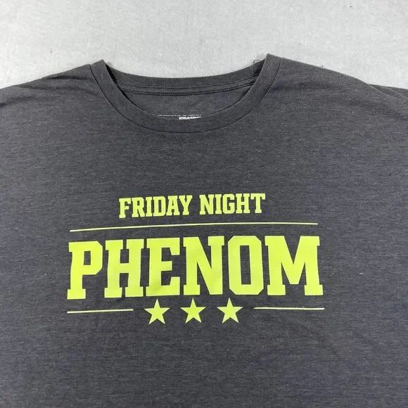 Adidas ClimaLite Men's XXL Short Sleeve Gray Graphic T Shirt Friday Night Phenom - Picture 2 of 12